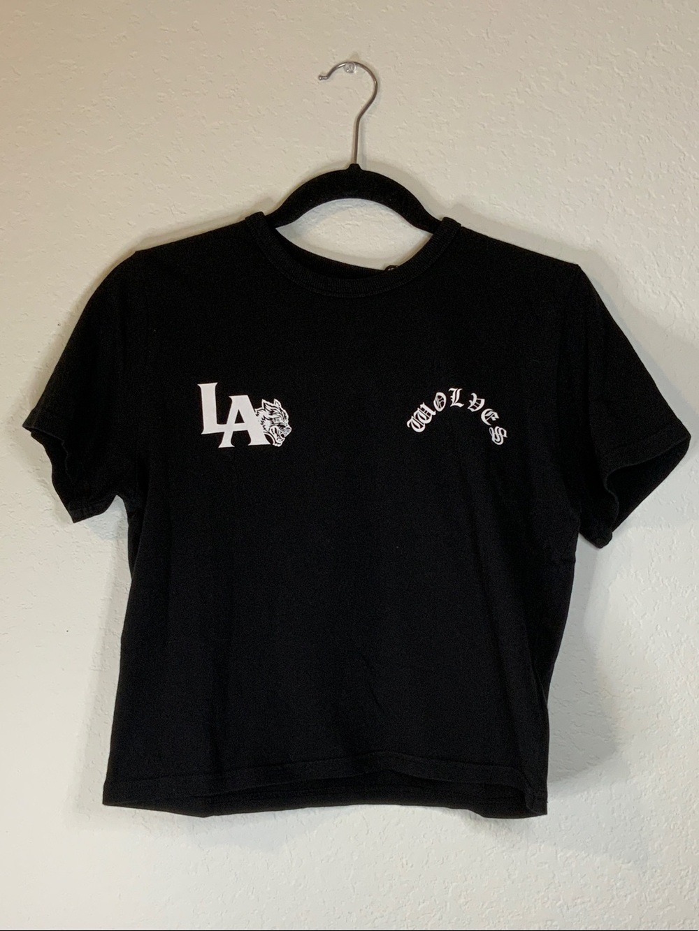 Darc Sport SHE Black LA Wolves Graphic Crop Tee 204 of 1000